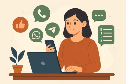 ۵ نکته برای افزایش تعامل مشتری در واتساپ یا دایرکت